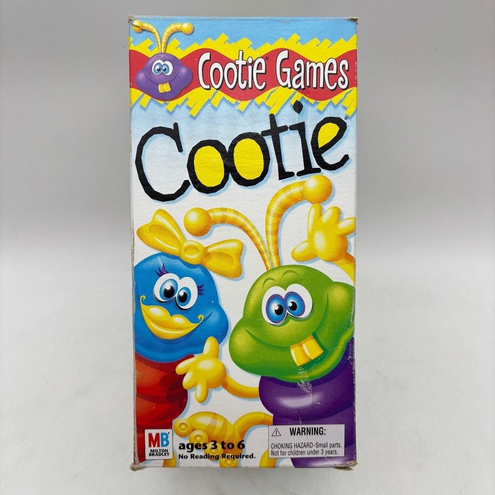 Cootie Game 1999 Milton Bradley Vintage Build A Bug Kids Game COMPLETE
